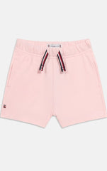 Pantaloncini rosa in cotone per bambini Scugnizzi 0-16 con coulisse logata Tommy Hilfiger e vita elasticizzata