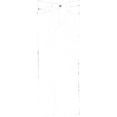 Pantaloni classici in denim bianco per bambini Scugnizzi 0-16 con chiusura a bottone e design a cinque tasche