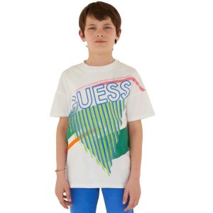 T-shirt guess colore pure white