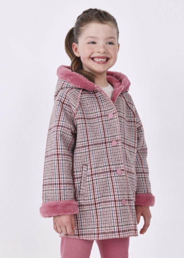 Cappotto quadri double face mayoral bambina