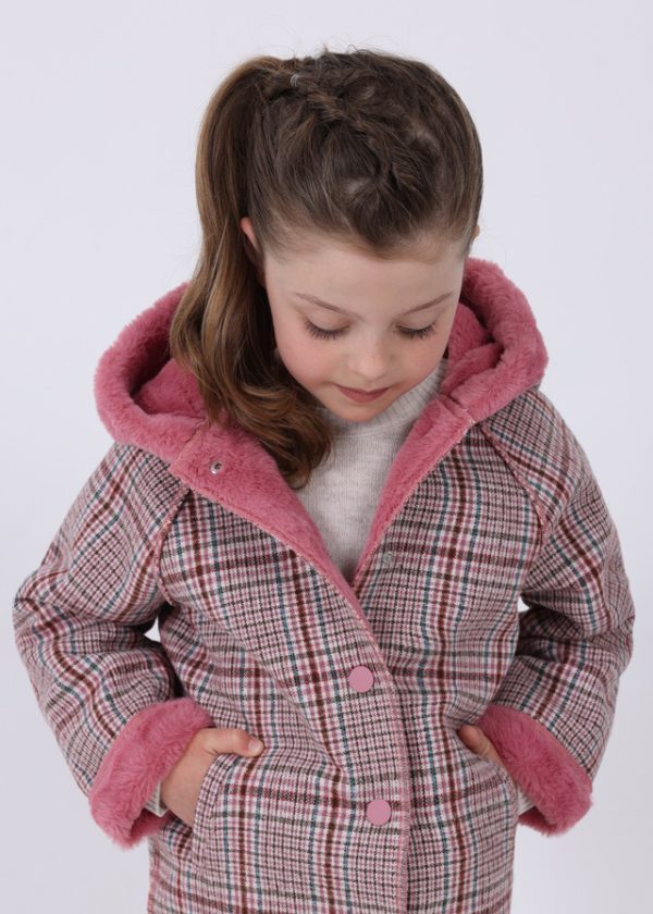 Cappotto quadri double face mayoral bambina