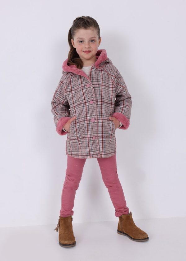 Cappotto quadri double face mayoral bambina