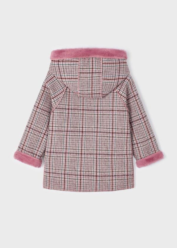 Cappotto quadri double face mayoral bambina