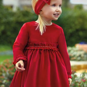 Vestito velluto rosso abel lula